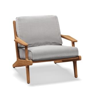 Gloster Bay Lounge Chair Natural Teak Frame