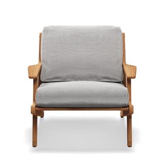 Gloster Bay Lounge Chair Natural Teak Frame