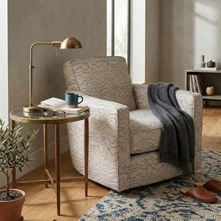 Bauhaus Bexley Swivel Accent Topographic Seaside Koltuk