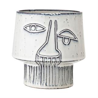 Bloomingville Gray Ceramic Flower Pot