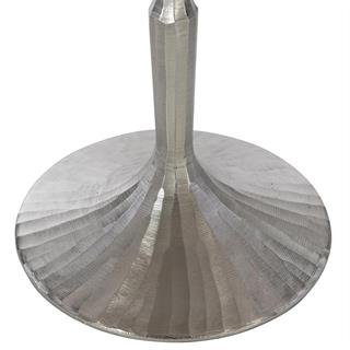 Bonfield Side Table-Alu Nickel-Top Black Enamel