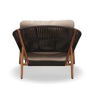 Gloster Bora Umber Wicker Lounge Chair