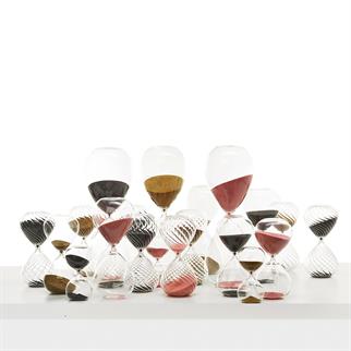 Pols Potten Glass Hourglass Black Small 30 Minutes