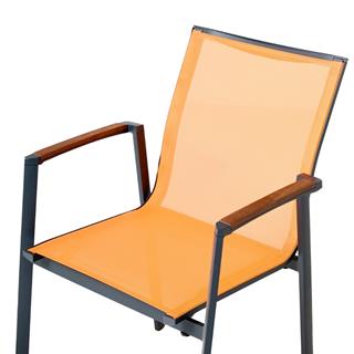 Trica Candy Antrachite Orange Kollu Sandalye