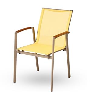 Trica Candy Cappucino Yellow Kollu Sandalye