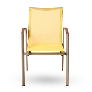 Trica Candy Cappucino Yellow Kollu Sandalye