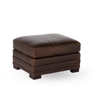 Bernhardt Cantor Brown Deri Puf