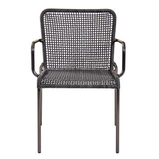 Alfresco Capri Anthracite İstiflenebilir Kollu Sandalye