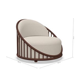 Expormim Cask Oxide Tekli Koltuk