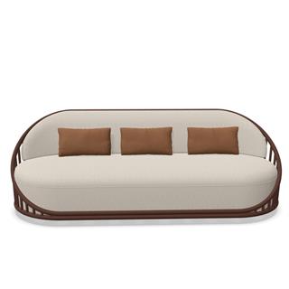 Expormim Cask Oxide Heritage Rust 3-Seater Sofa