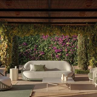 Expormim Cask Oxide Heritage Rust 3-Seater Sofa