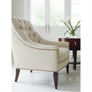 Caracole Classic Elegance Tufted Armchair