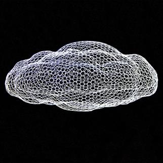 Cloud Medium Ceiling Decoration White