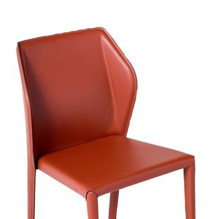 Sillc Cortina Brick Leather Armless Chair