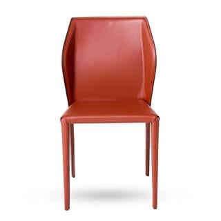 Sillc Cortina Brick Leather Armless Chair