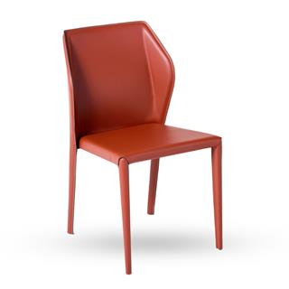Sillc Cortina Brick Leather Armless Chair