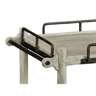 Jonathan Charles Country Rustic Gray Service Trolley