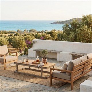 Trica Cube Champagne Coffee Table