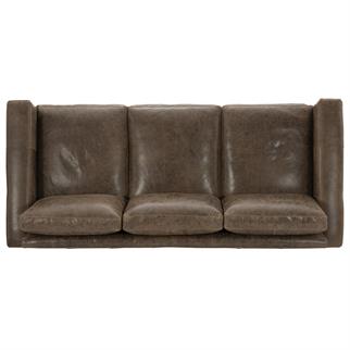 Bernhardt Dawkins Leather Triple Sofa