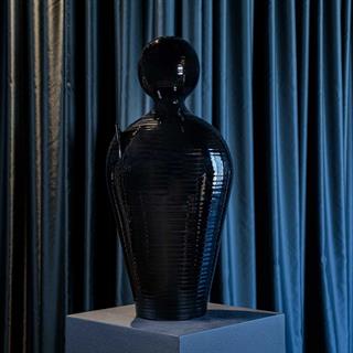 Do Seramik Vazo - 40 cm - Nero Lucifero