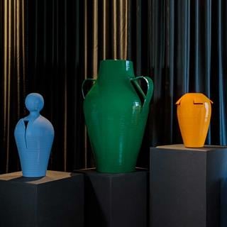 Do Seramik Vazo - 60 cm - Blu Risacca