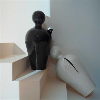 Do Seramik Vazo - 90 cm - Bianco Angelo