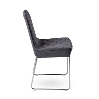 Dressy Anthracite Armless Chair