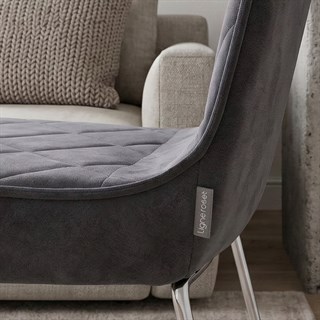 Dressy Anthracite Armless Chair