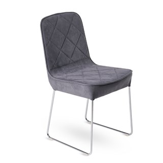 Dressy Anthracite Armless Chair