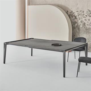 Bontempi Casa Duke Natural Silver Table