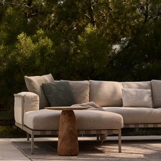 Dunes Teak Yan Sehpa - 48 cm