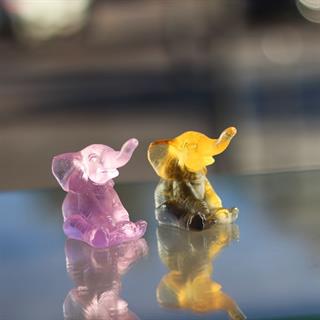 Elephant Mini Fil Heykeli - Pink