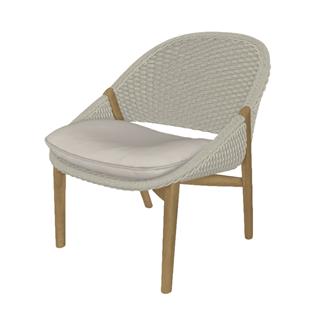 Elio Teak Tekli Koltuk - Weave Linen - Minder: Oturum ve Sırt Dahil - Cuschion: Natte Dune (06)  - Kategori D