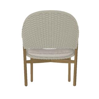 Elio Teak Tekli Koltuk - Weave Linen - Minder: Oturum ve Sırt Dahil - Cuschion: Natte Dune (06)  - Kategori D