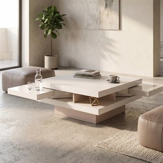 Elytre White Extending Coffee Table