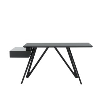 Ennea Çalışma Masası-Base Black Stained Ash-Tabla Black Laminate
