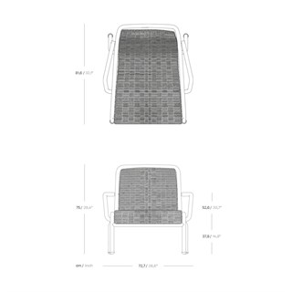 Eolias Tekli Koltuk-İskelet Kombu (29C)- Fabric Sea Heart Lam (22L)-Ribete Molo Rose Harissa(142)