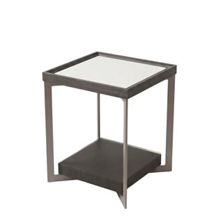 Estampe Yan Sehpa - Anthracıte-staıned sawn oak – 38x38xh50