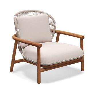 Gloster Fern Low Back Bone Lounge Chair