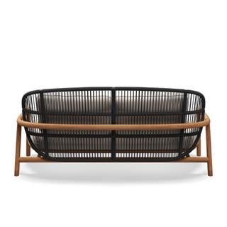 Gloster Fern Low Back Raven 2-Seater Sofa