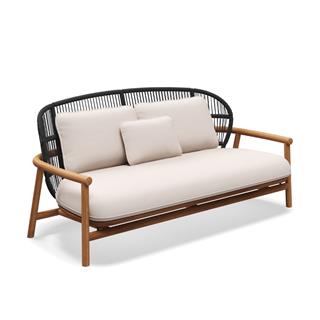 Gloster Fern Low Back Raven 2-Seater Sofa