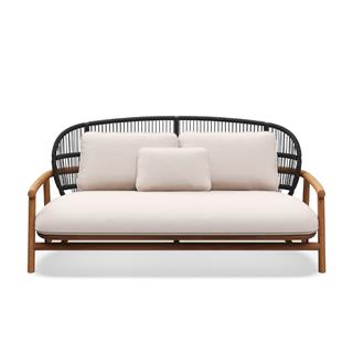 Gloster Fern Low Back Raven 2-Seater Sofa