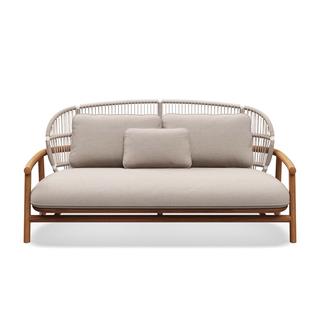 Gloster Fern Low Back Canvas 2-Seater Sofa