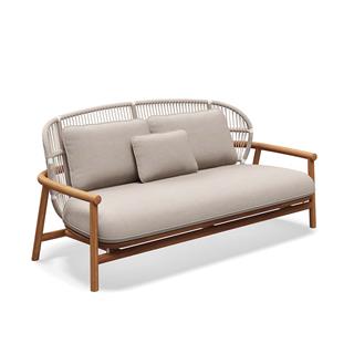 Gloster Fern Low Back Canvas 2-Seater Sofa