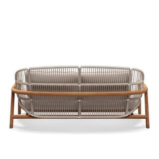 Gloster Fern Low Back Bone 2-Seater Sofa