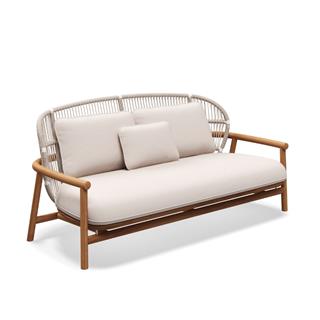 Gloster Fern Low Back Bone 2-Seater Sofa