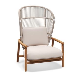 Gloster Fern High Back White Lounge Chair