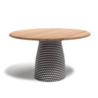 Dedon Fllair Mahogany Round Dining Table