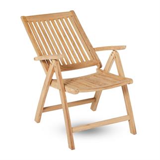Kayu Teak Florida Recliner Kollu Sandalye