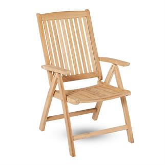 Kayu Teak Florida Recliner Kollu Sandalye